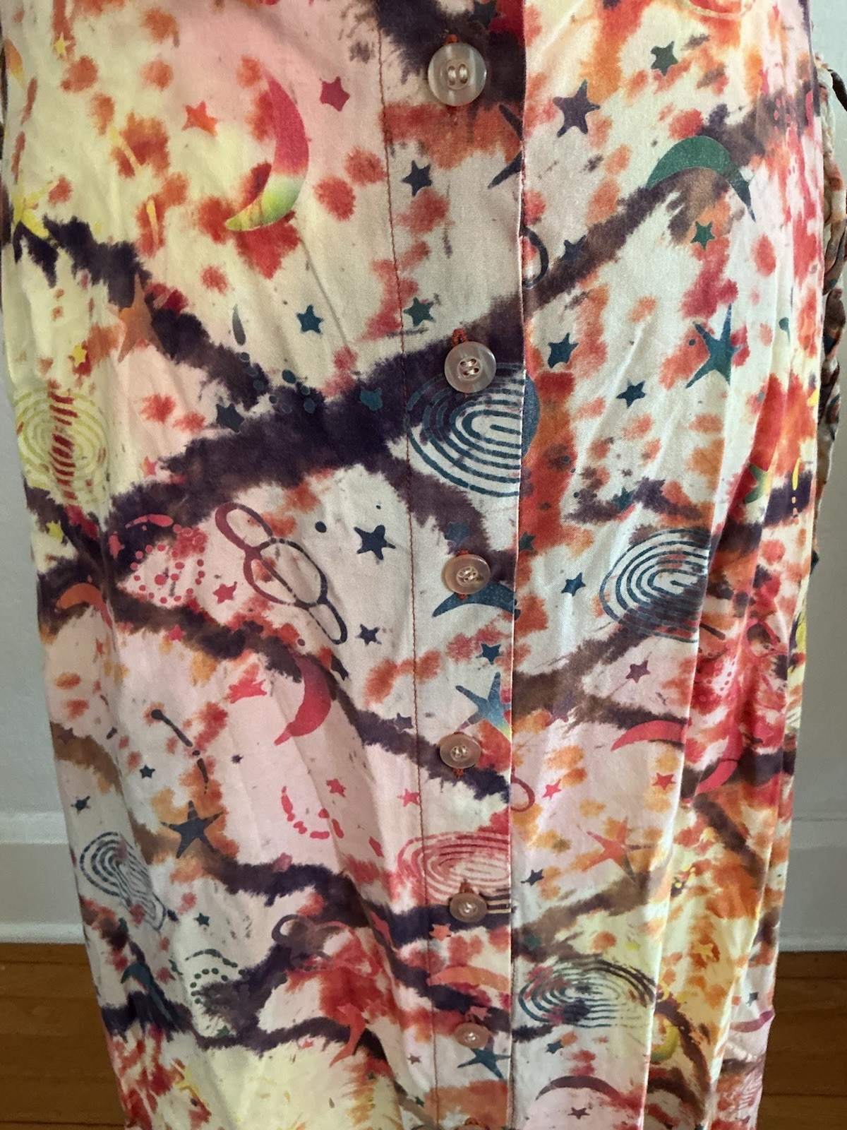 Y2K 90s Vintage Dress Celestial Sun Fairy Grunge Whimsigoth Boho Festival M L