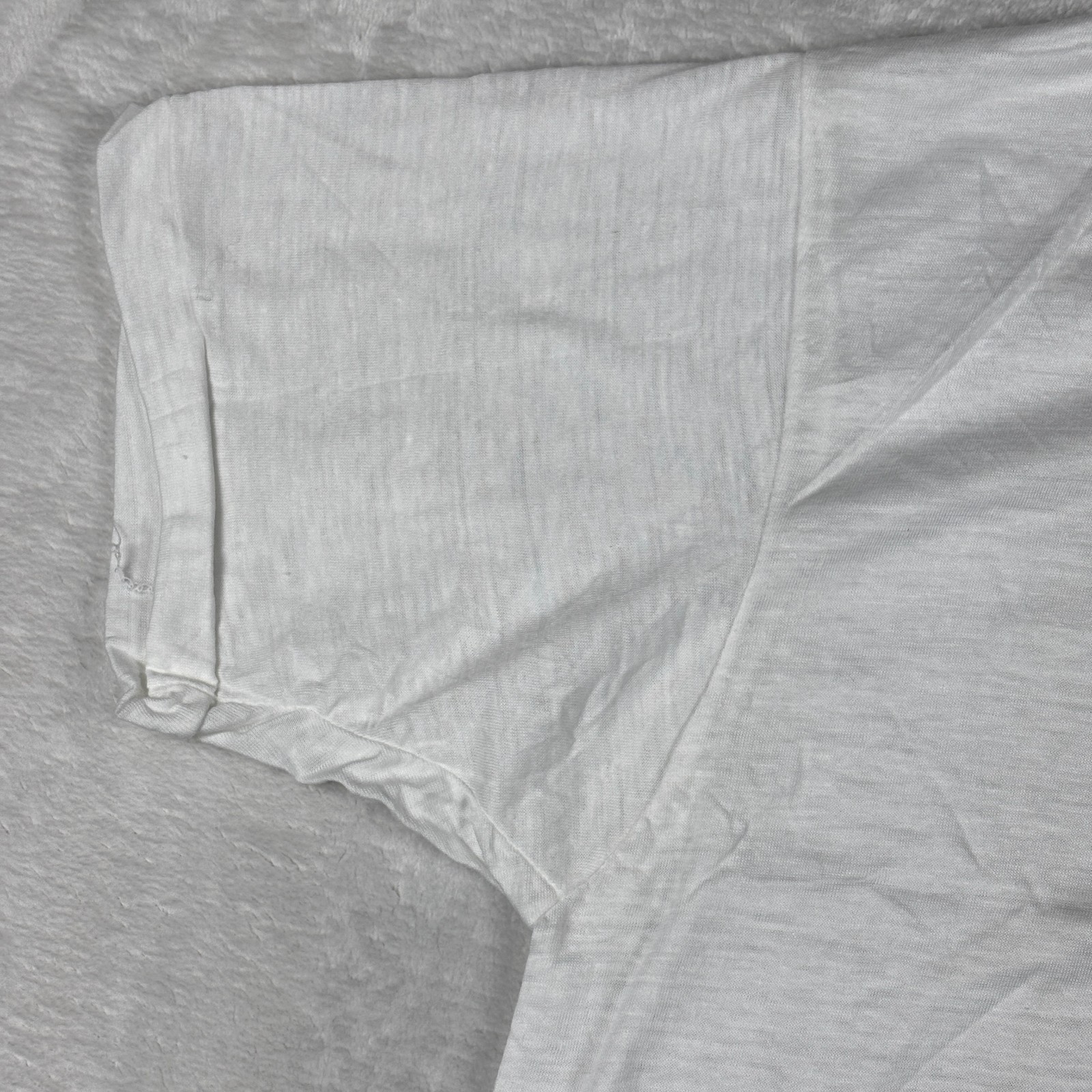 Vintage Derby Plus White T Shirt Mens M Single Stitch Tee 80s 70s Paper Thin