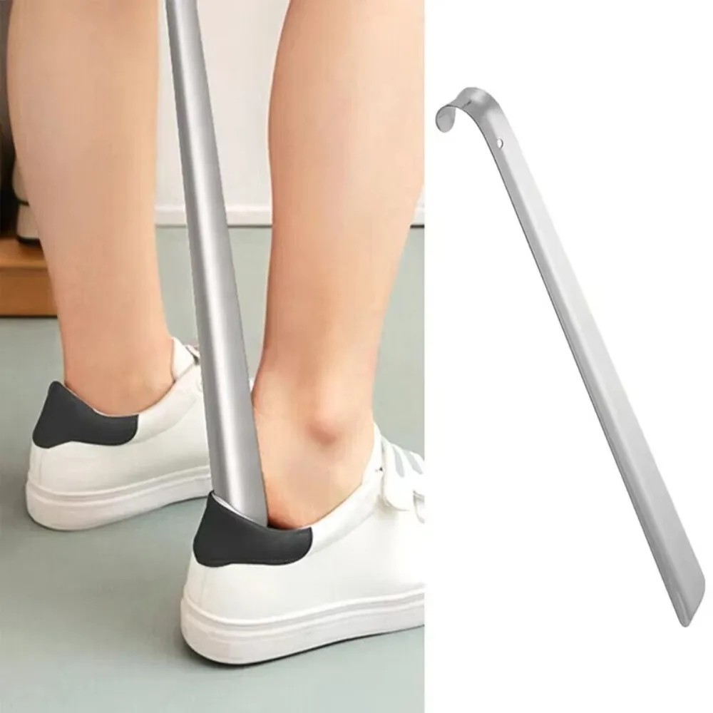 22in Extra Long Handle Shoe Horn Stainless Steel Metal Shoes Remover Shoehorn US