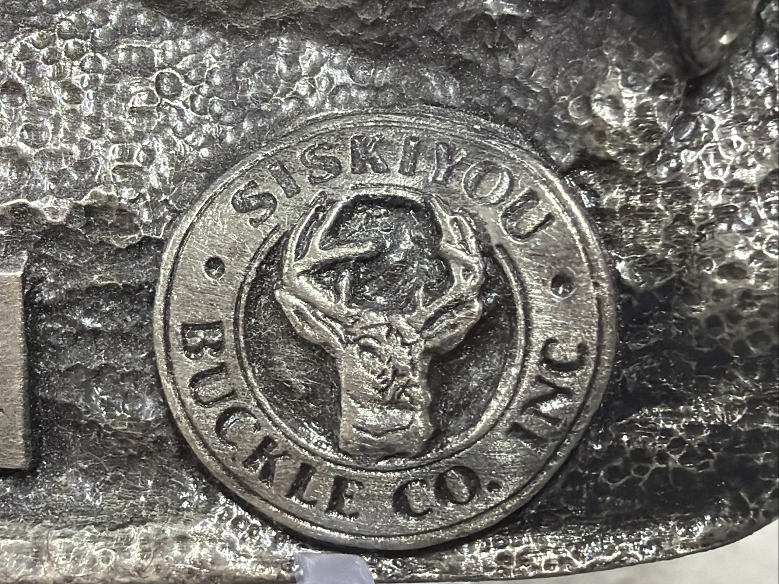 Salmon Fish Outdoor Sports Fishing Vintage 1983 Siskiyou Fishermans Belt Buckle