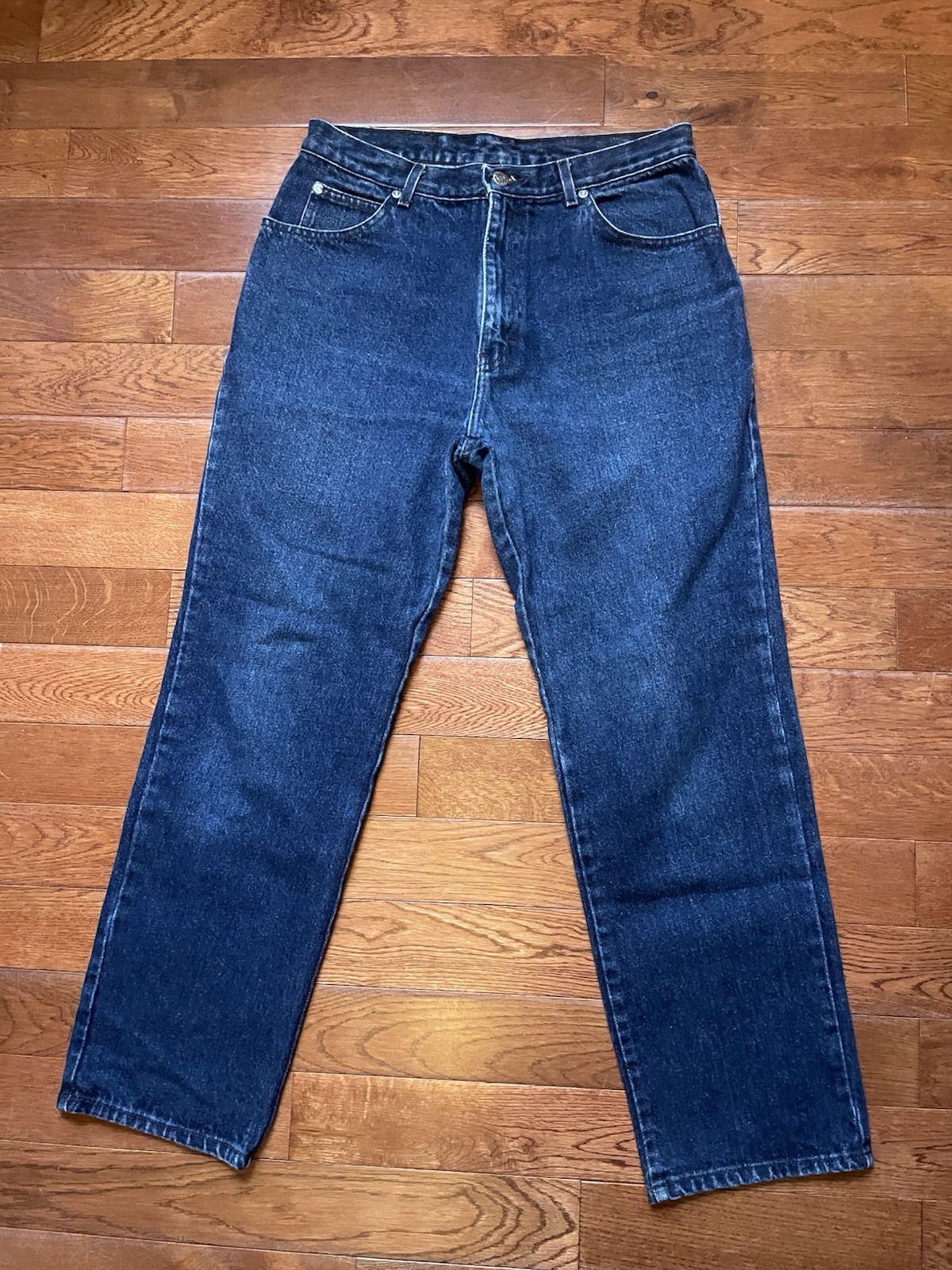 Vintage Made In The USA Calvin Klein Jeans Men’s Sz 33×30 Dark Blue Straight Leg