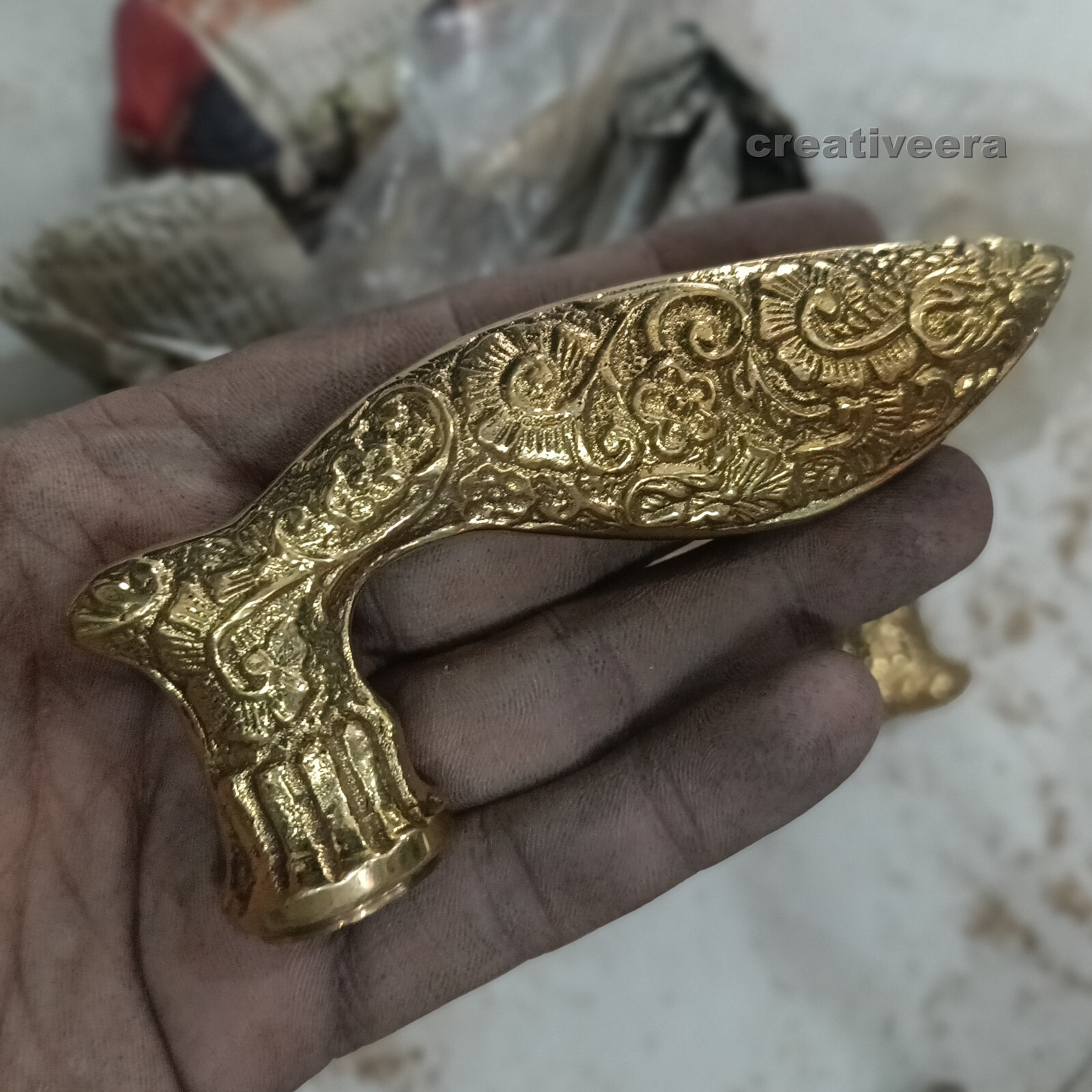 Solid Victorian Antique Designer Vintage Handle for Walking Stick Cane Gift New