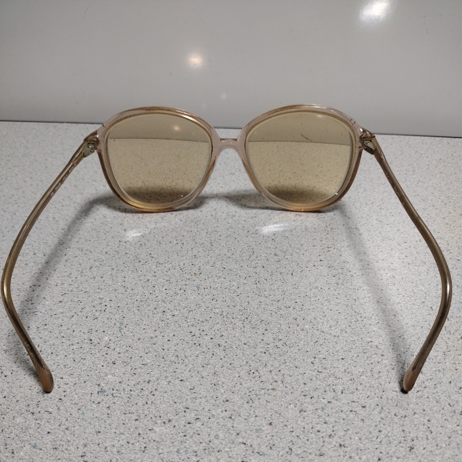Vintage Luxottica Stacey Glasses Italy FRAMES ONLY 70s 80s Roselite Oversized