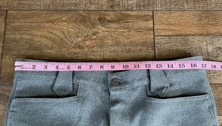 VINTAGE 70s Levi’s 10514 Gray Bootcut Pants Mens 33×35 Polyester Flare