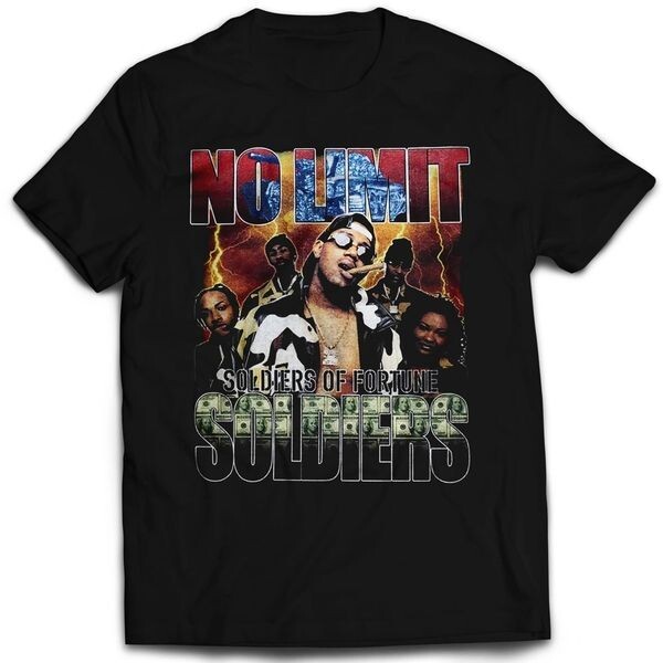 MASTER P NO LIMIT SOLDIERS Cotton Black All Size Men Women Tee Shirt CM191