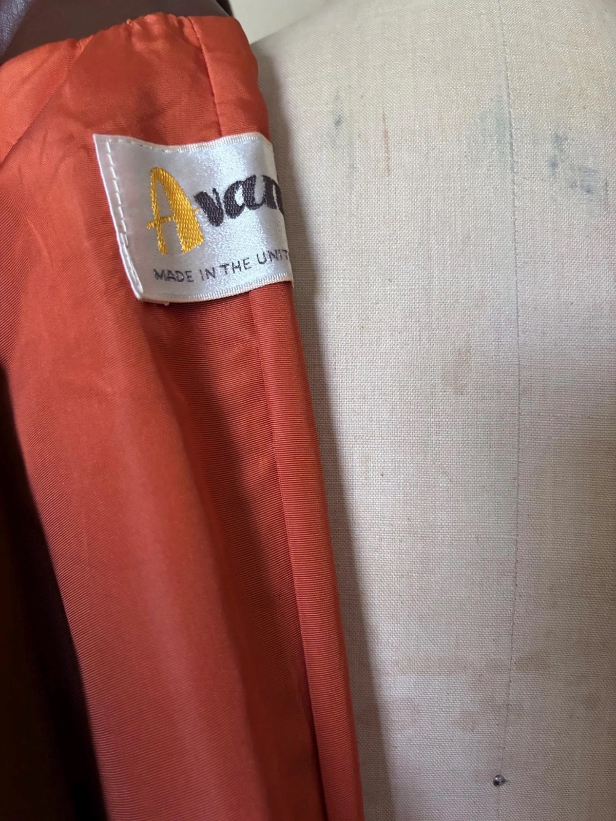 Vintage 70s AVANTI Leather Menswear Western Style Jacket Blazer USA MADE M / L