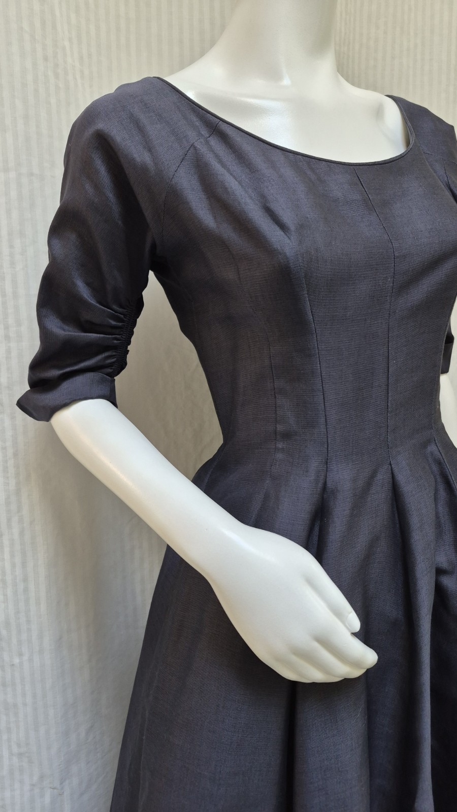 Vintage 1950s GIGI YOUNG Blue Fit n Flare Dress – Size S – EUC