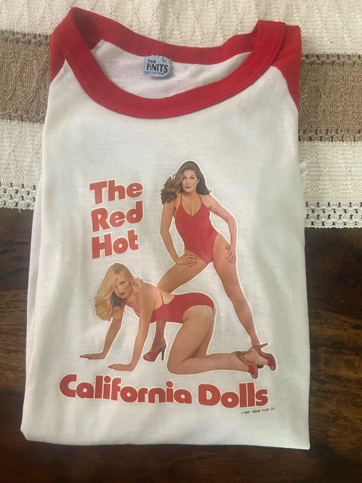 vintage promo t shirt “…All the Marbles”/”California Dolls” Peter Falk. 1981