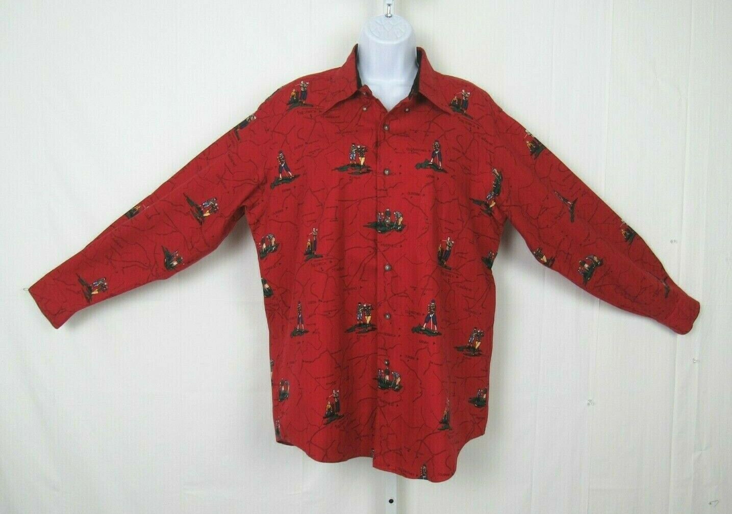 VTG 1980s KENNETH GORDON MEN’S SIZE LARGE GOLF SHIRT ST. ANDREWS UNITED KINGDOM
