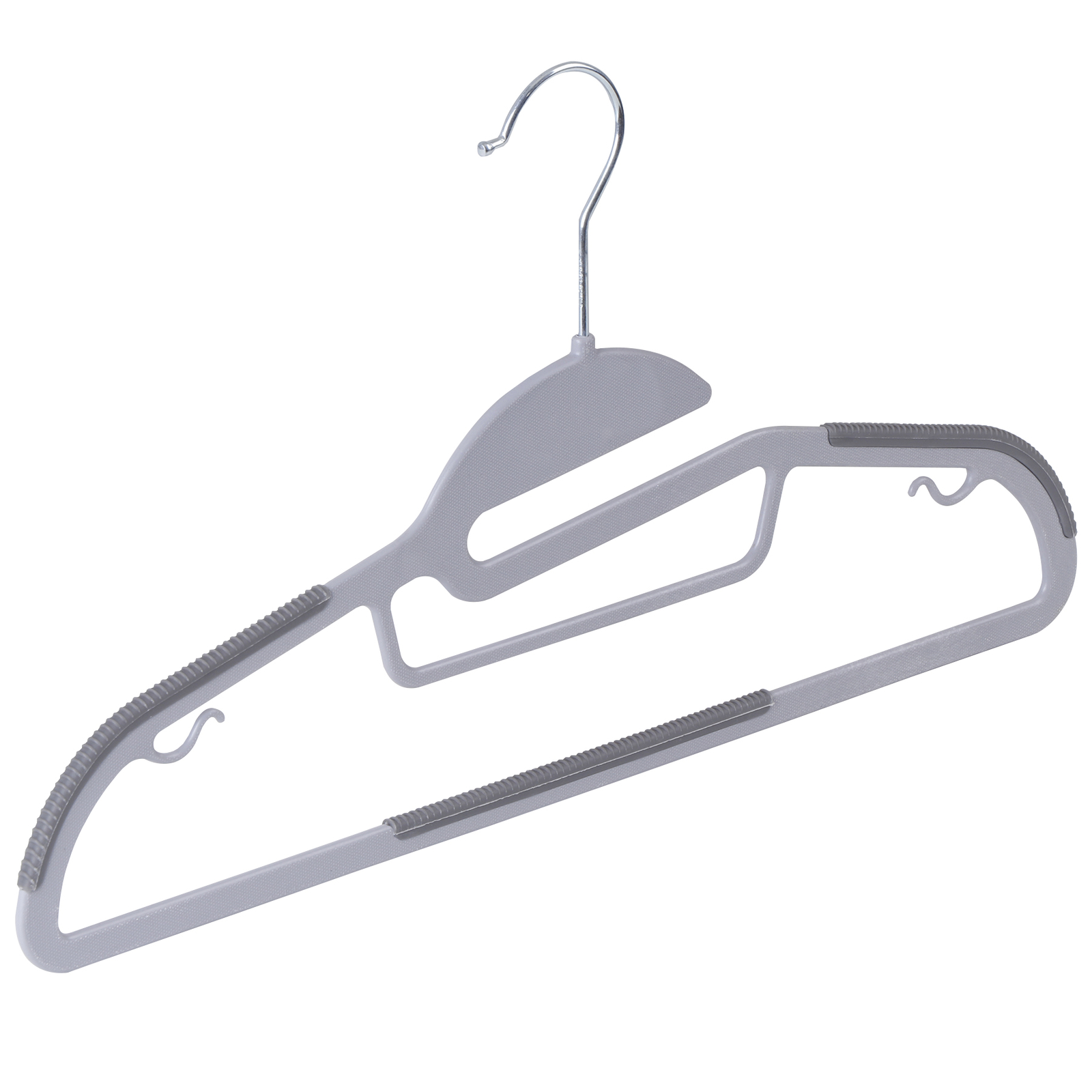50 Pack Plastic Hangers Heavy Duty Non-Slip Clothes Hangers w/360° Swivel Hook