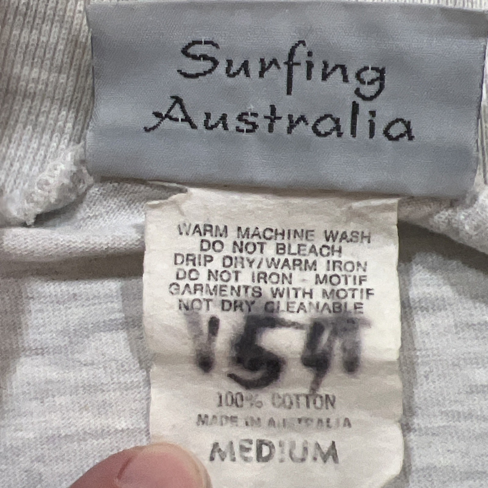 Vintage 1994 Rip Curl Bells Australia T Shirt Medium Long Sleeve Slater X Potter
