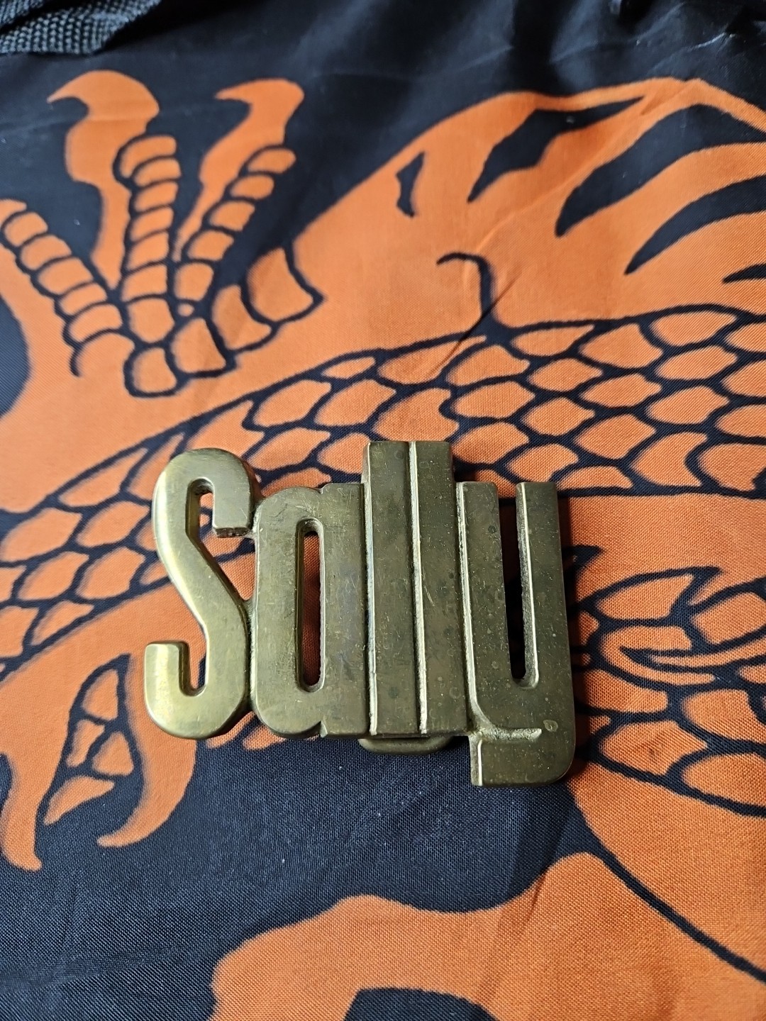 Vintage Belt Buckle SALLY Name Iconic 1970s Retro Fashion Solid Brass