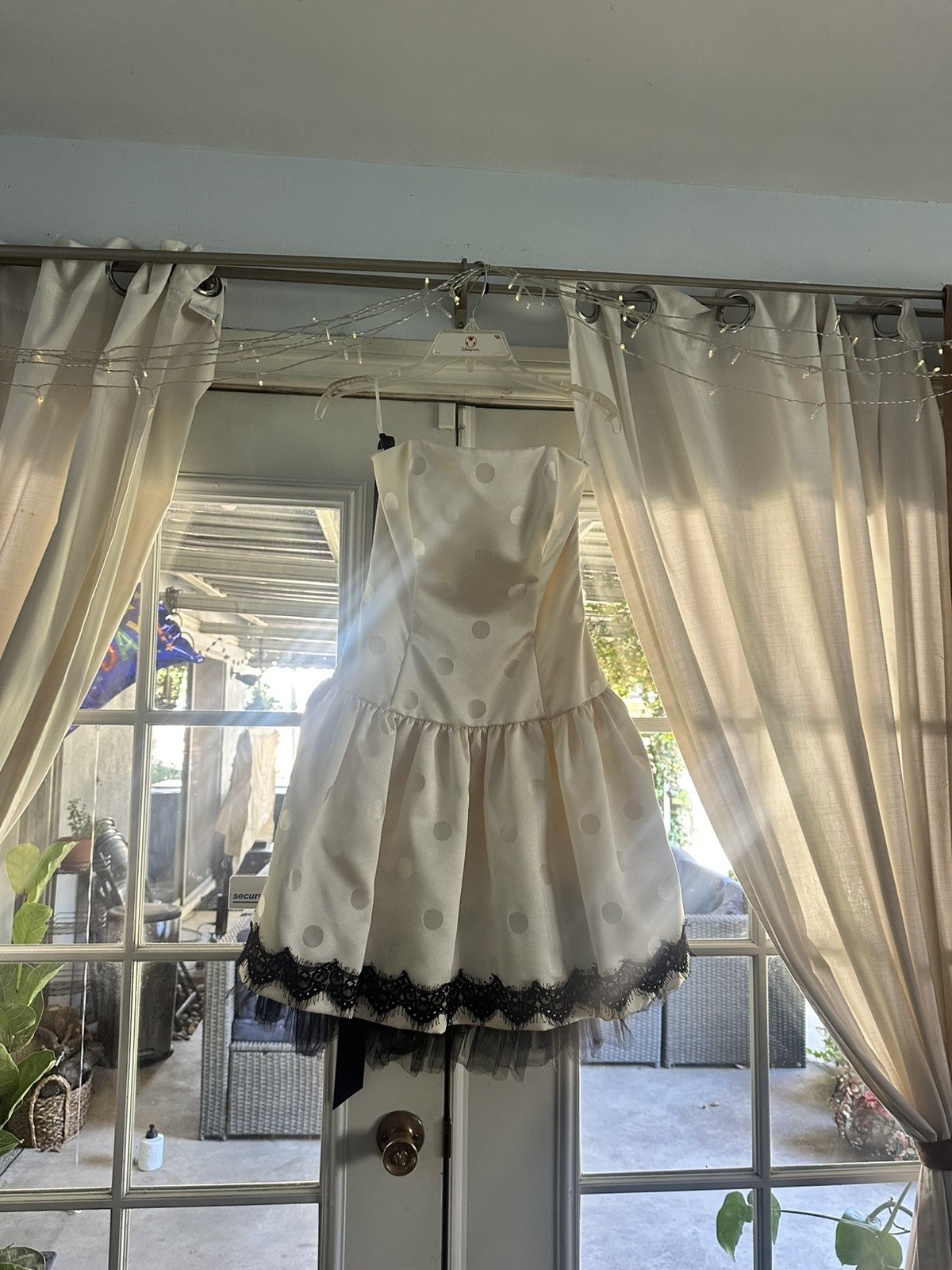 JESSICA MCCLINTOCK GUNNE SAX Polka Dot Strapless VTG 90s y2k Dress PROM size 8