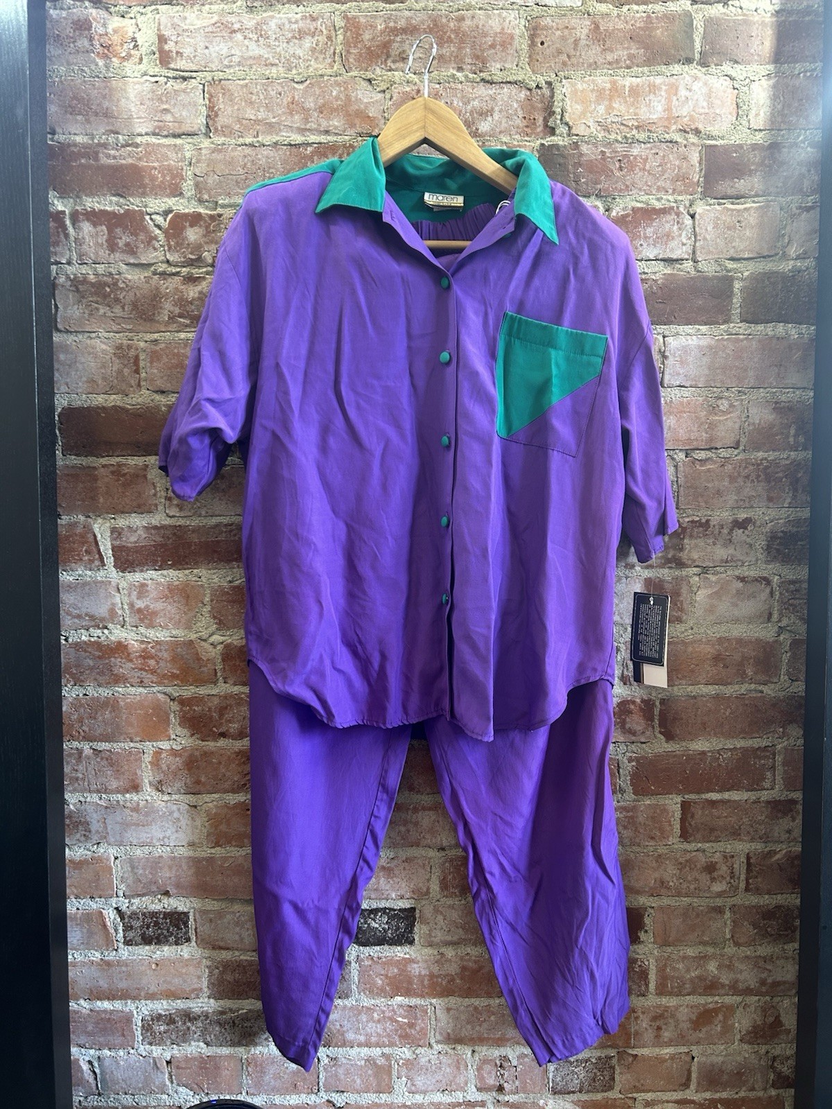 Maren Vintage 1980’s Pant And Top Suit. NWT Size Large