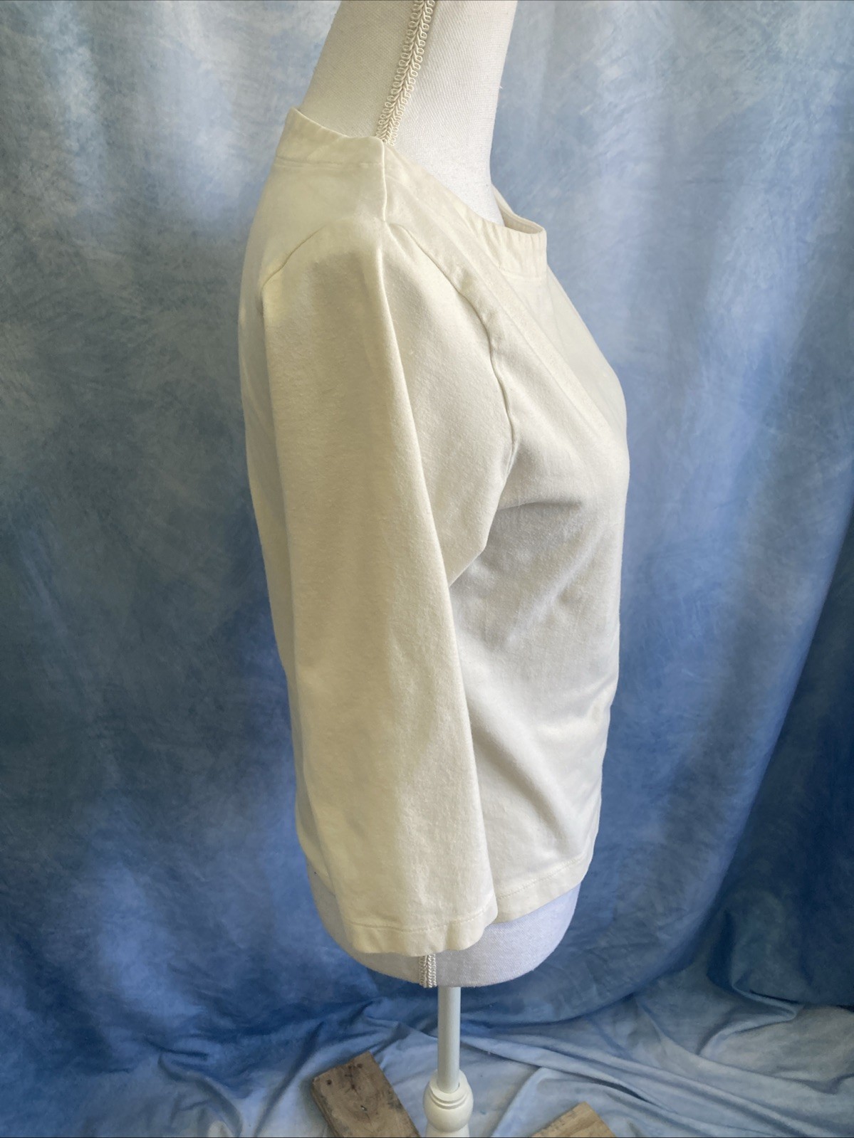 VTG Pusser’s West Indies Top Medium Early 2000s Y2K Ivory Boatneck 3/4 Sleeve