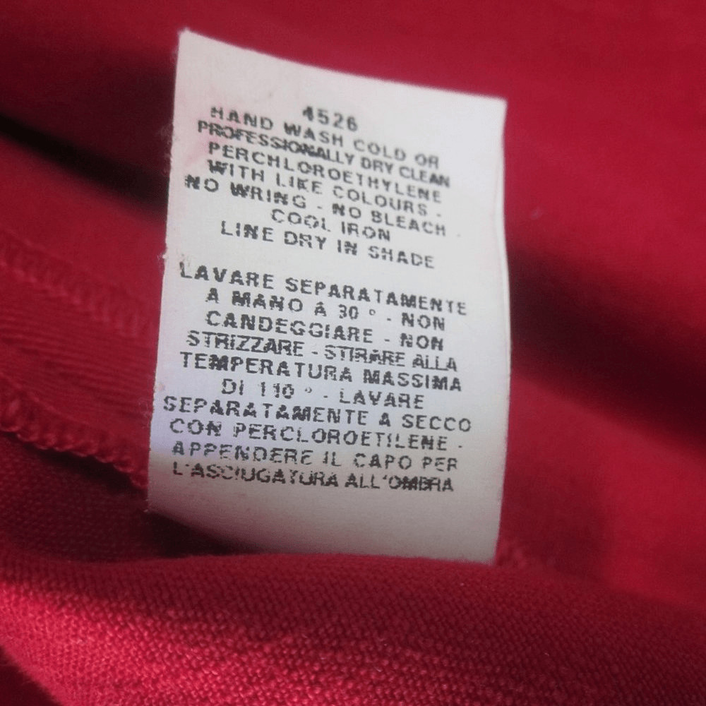 Moschino Womens Size 6 Cheap & Chic Red Embellished Cropped Jacket Made in Italy