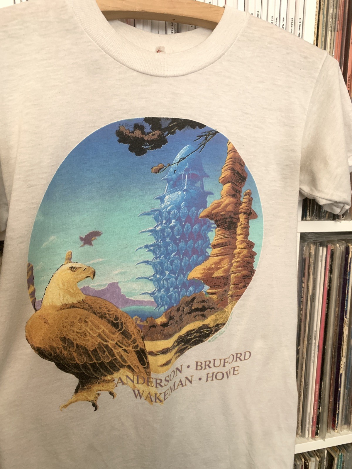 Vintage YES Band T Shirt ANDERSON BRUFORD WAKEMAN HOWE US Tour 1989 Medium