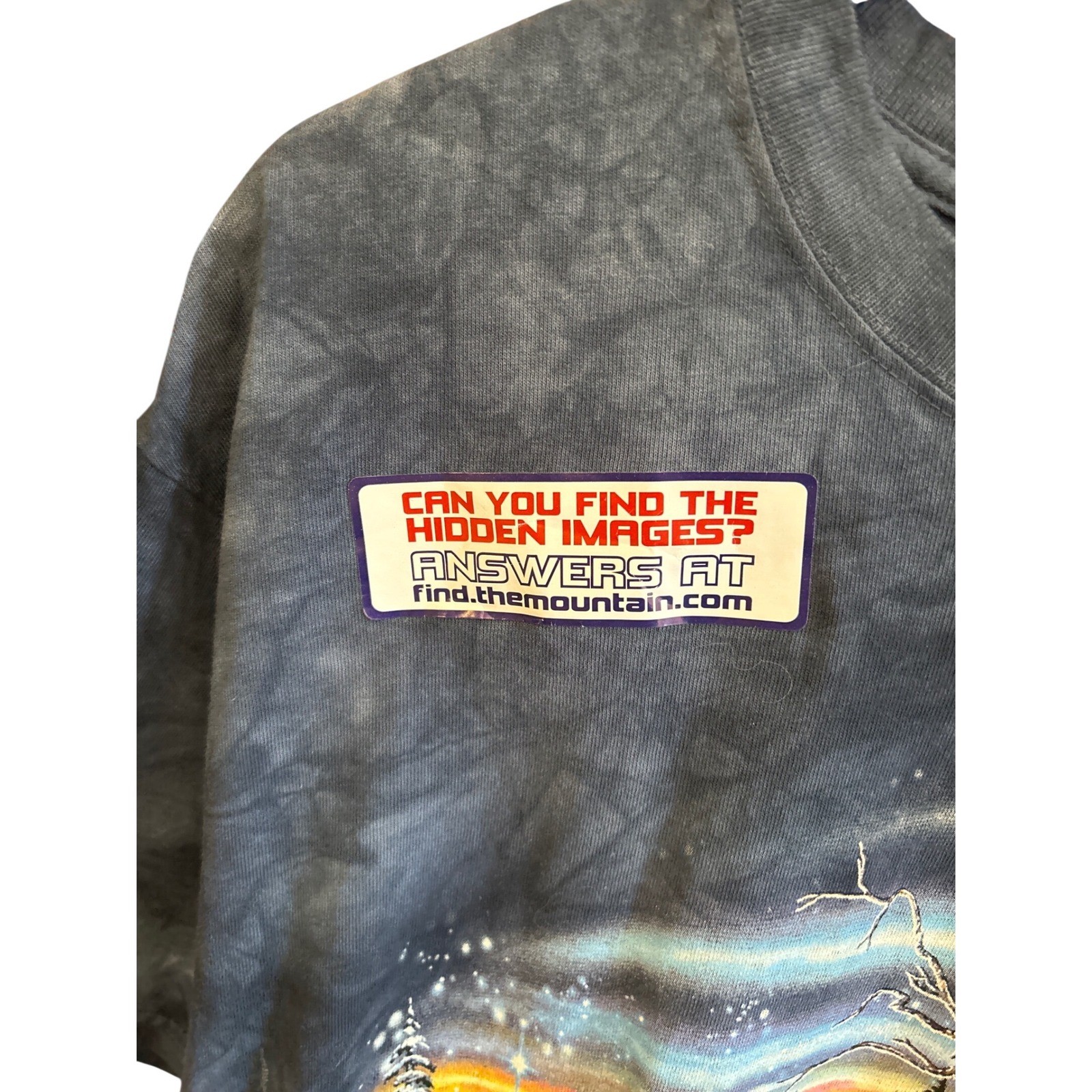 2012 The Mountain Shirt Wolf Naturecore Gorpcore Indie Celestial Animal Graphic