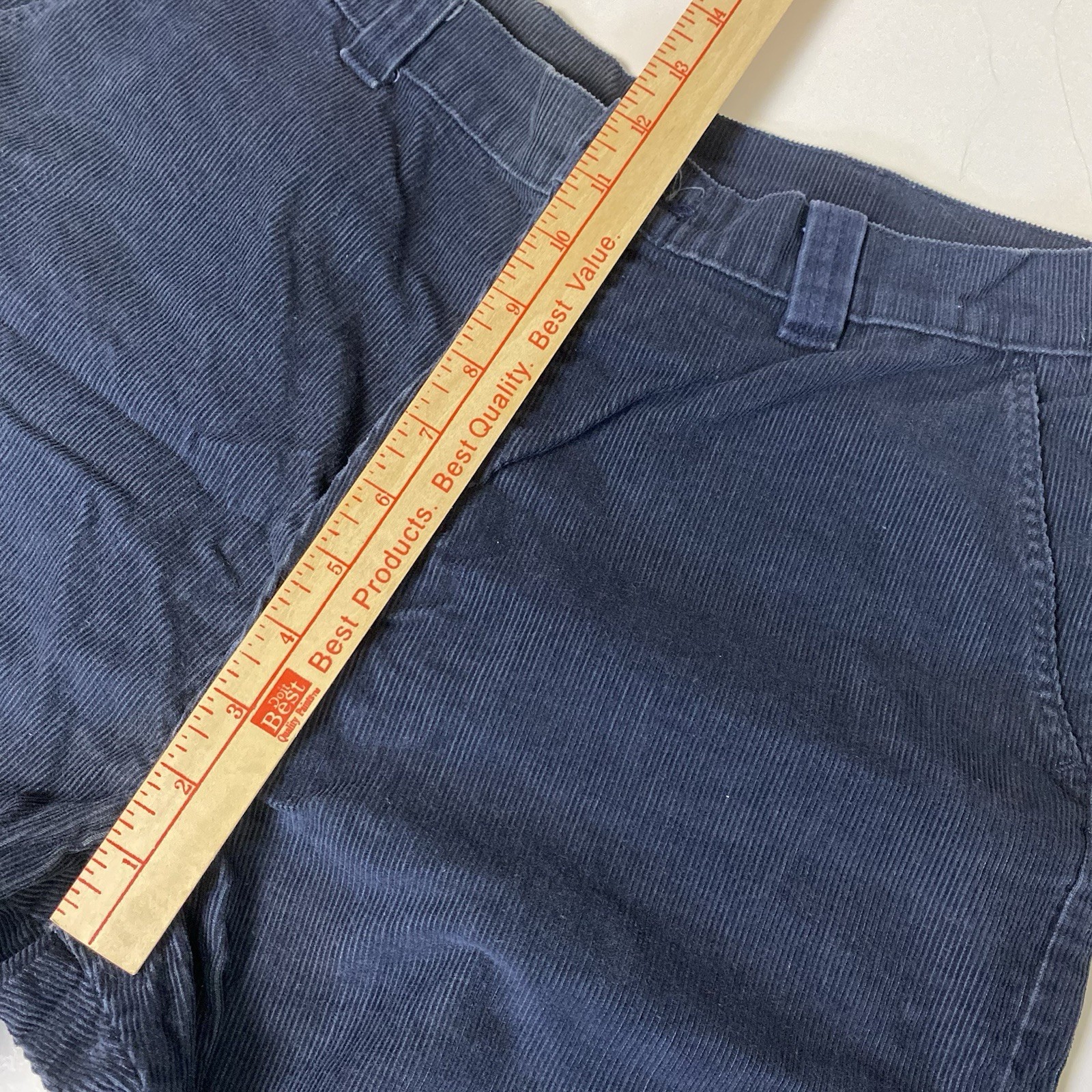 Vintage 1970s Big Yank Navy Blue Corduroy Pants Scovill Zip Difficult Fits 30×32