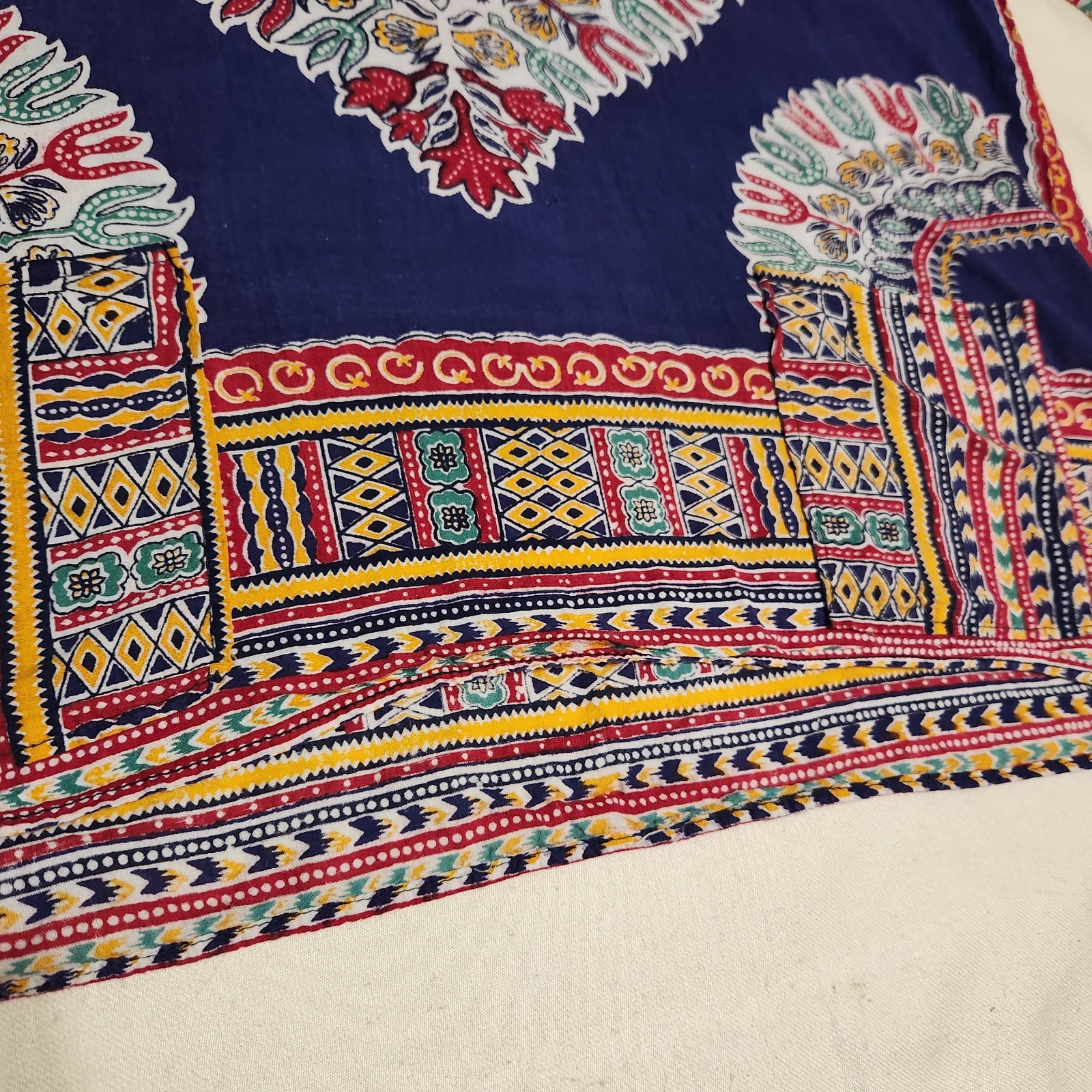 Vintage Cotton Gauze Classics India Dashiki Angel Wing Top festival hippy boho