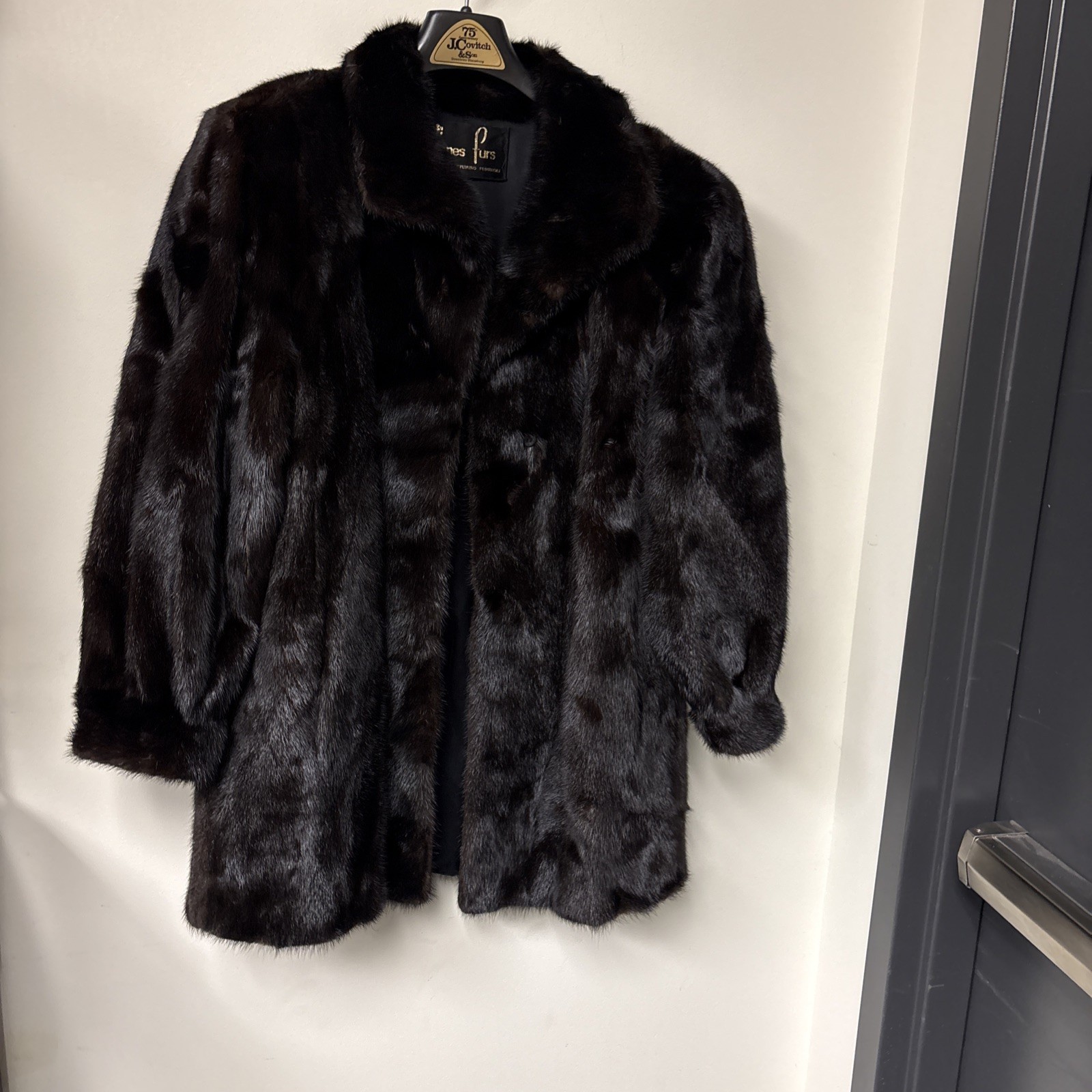 Vintage Mink Fur Coat Brown Very Elegant & Nice! Fits Small Medium Unisex