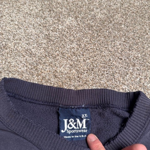 VINTAGE NAVY J & M MADE IN USA SWEATSHIRT