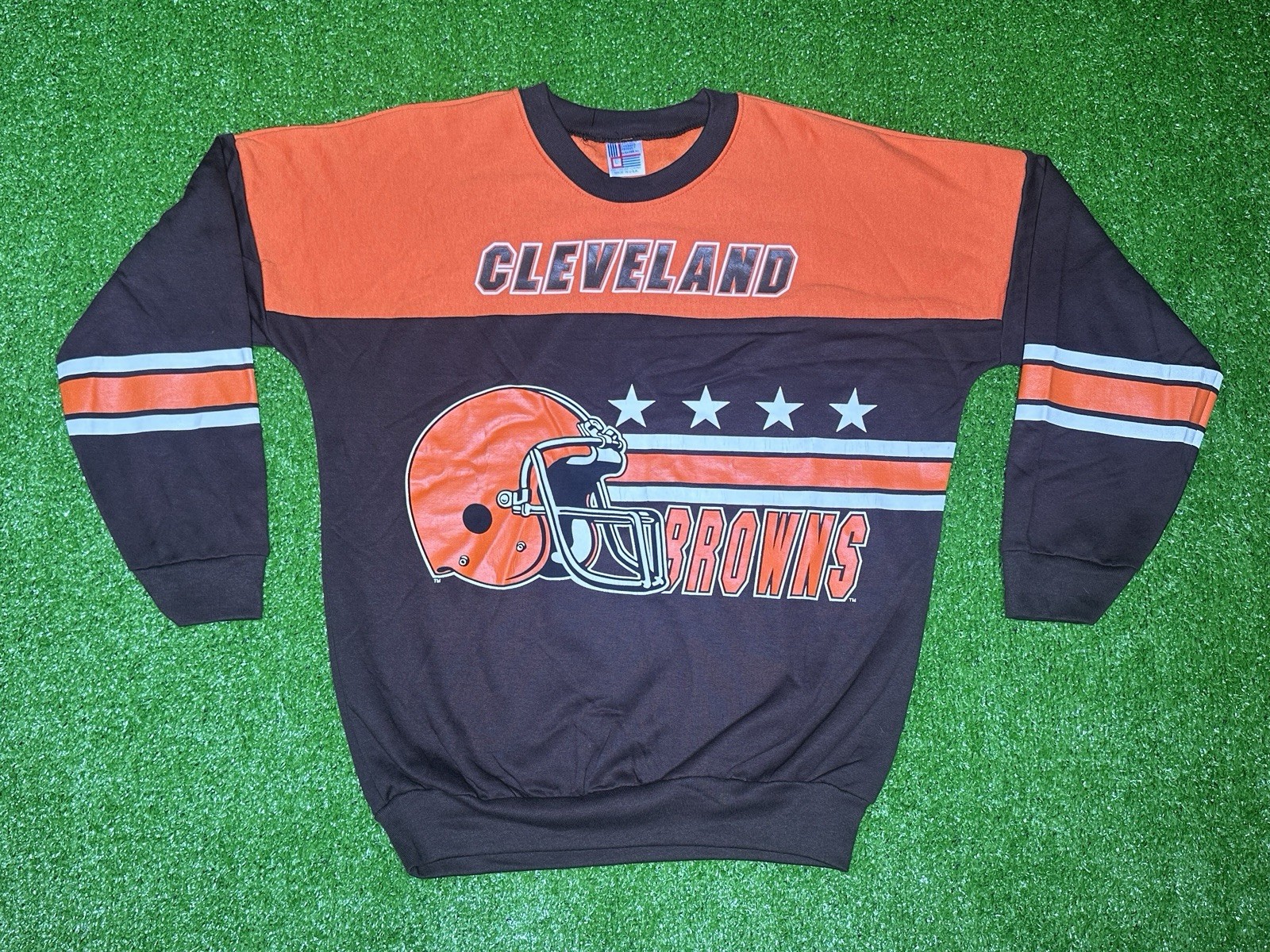 Vintage NFL Cleveland Browns Size Large Pull Over Sweater 90’s – Made in USA