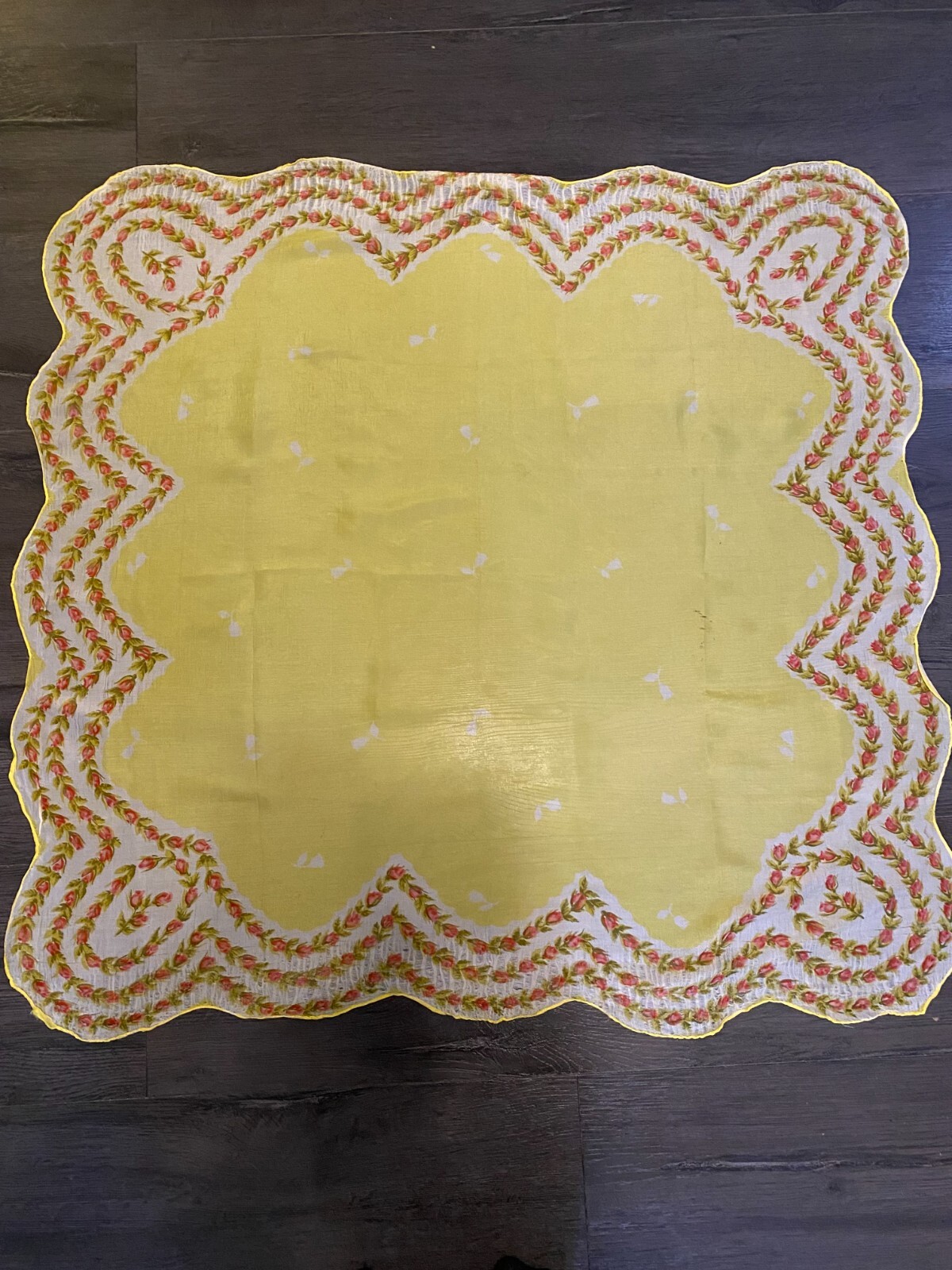 Vintage Sheer Scarves Lot of 3 1950s Chiffon Type Nylon Colorful Variety MCM