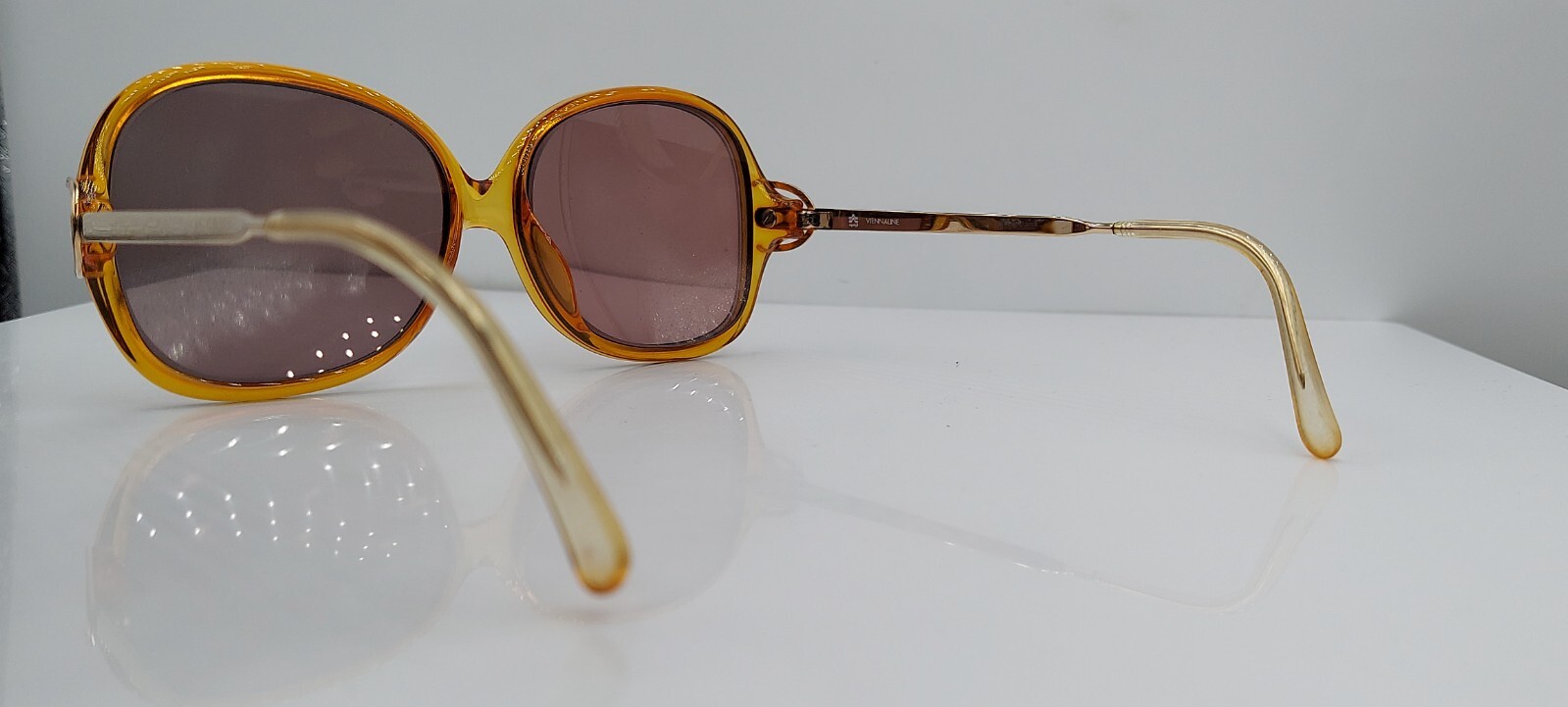 Vintage Viennaline 3076 30 Brown Oval Sunglasses Austria FRAMES ONLY