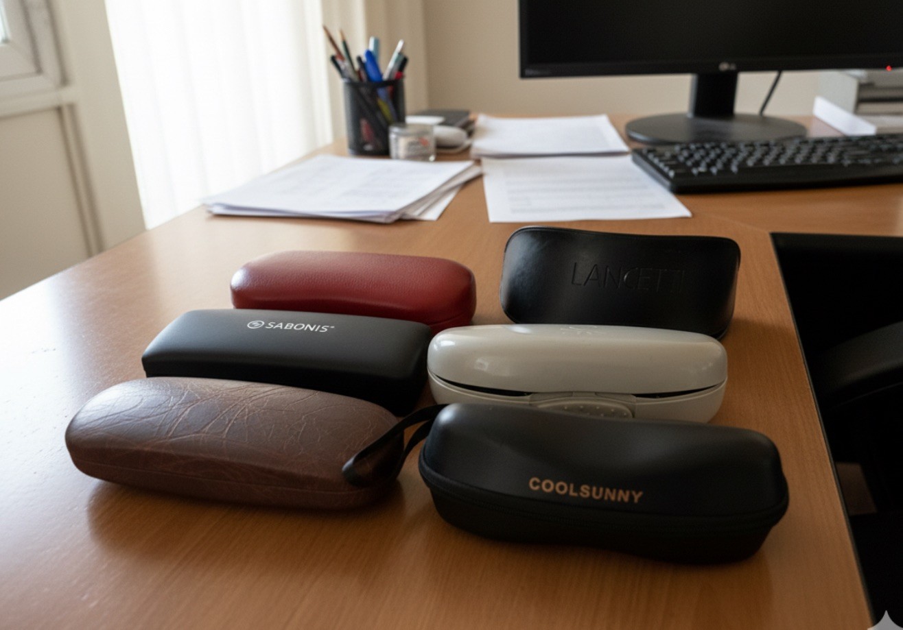 Lot Of Six (6) Eyeglass Case Nice Variety. Very good condition,