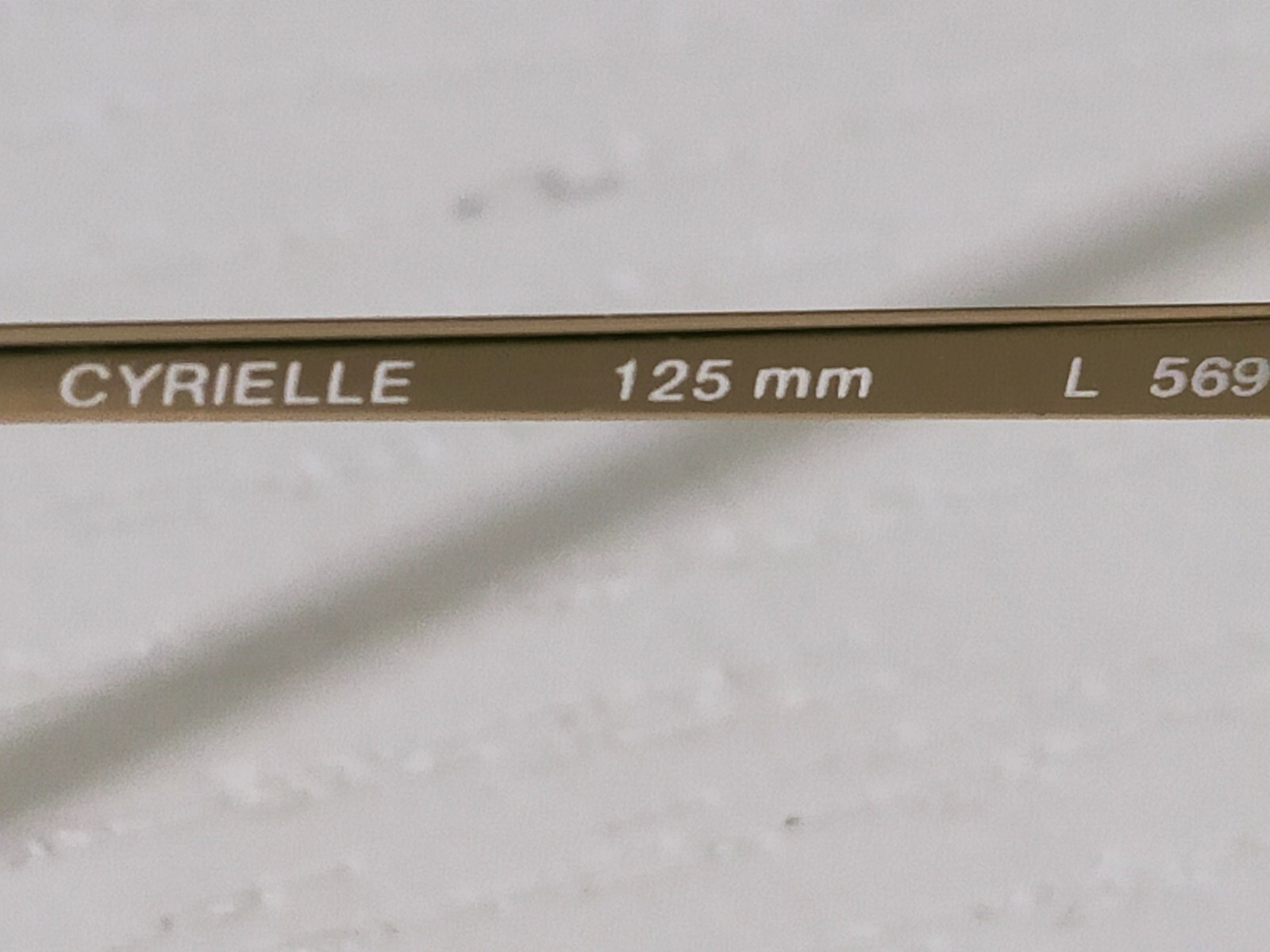 L’AMI CYRIELLE Eyeglasses L 569 125mm 54-16 Classic Gold Frame