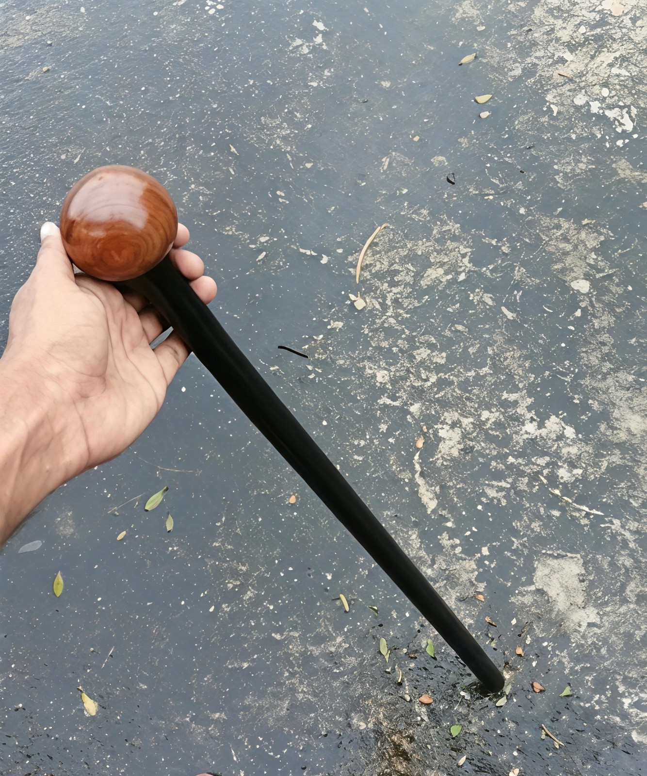 Irish Shillelagh Walking Stick 36″ Black Hardwood Wooden Cane African Rosewood