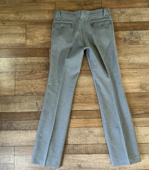VINTAGE 70s Levi’s 10514 Gray Bootcut Pants Mens 33×35 Polyester Flare