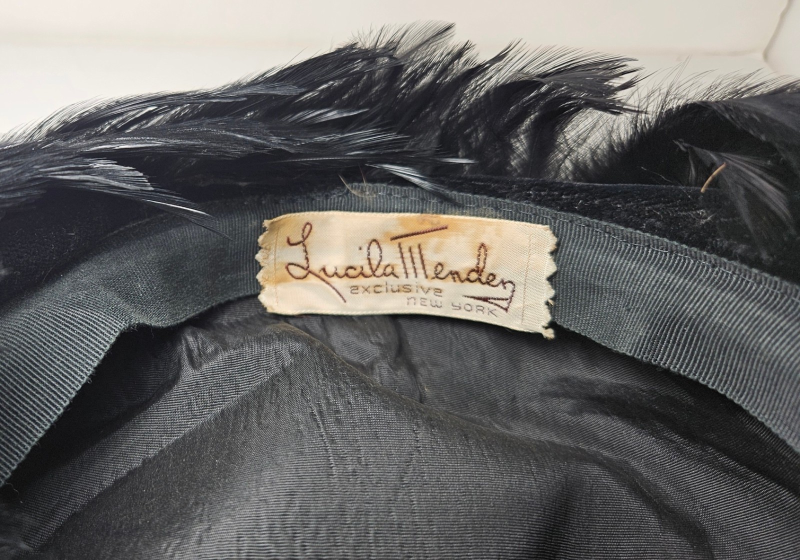 2 Feather Hats – Lucila Mendez Exclusive New York hat Plus an Unknown hat