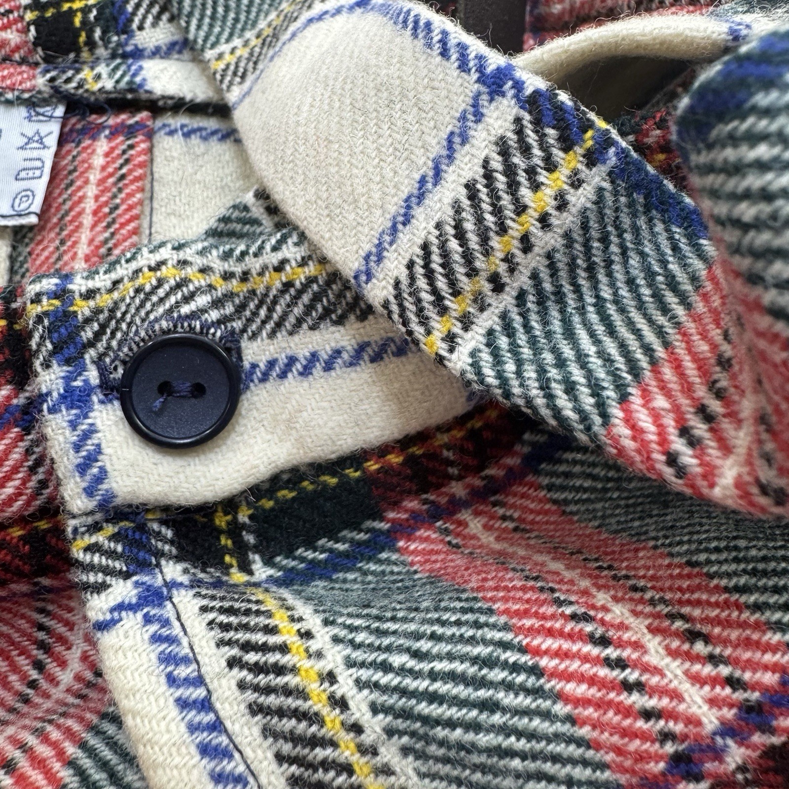 VTG Pure Wool Britain United Kingdom Plaid Kilt Skirt Size 4 Bibs 4T Heathlyn