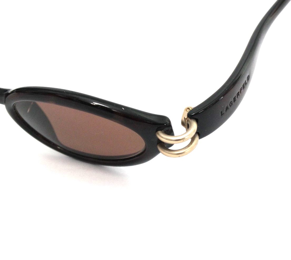 Lagerfeld 4132 31 C3, Vintage 90s beige Steampunk Oval Frames