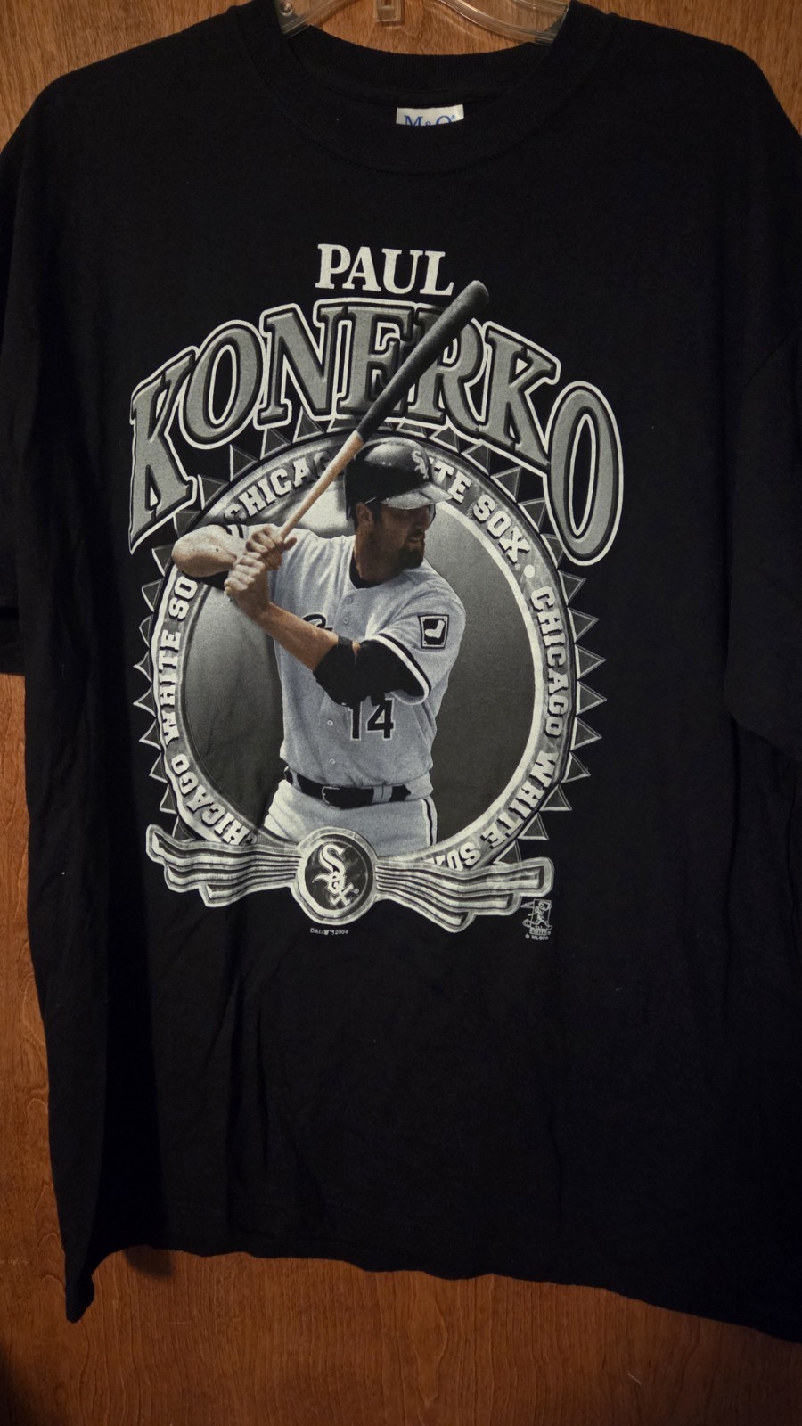 Vintage Early 00s CHICAGO WHITE SOX PAUL KONERKO T SHIRT World Series XL