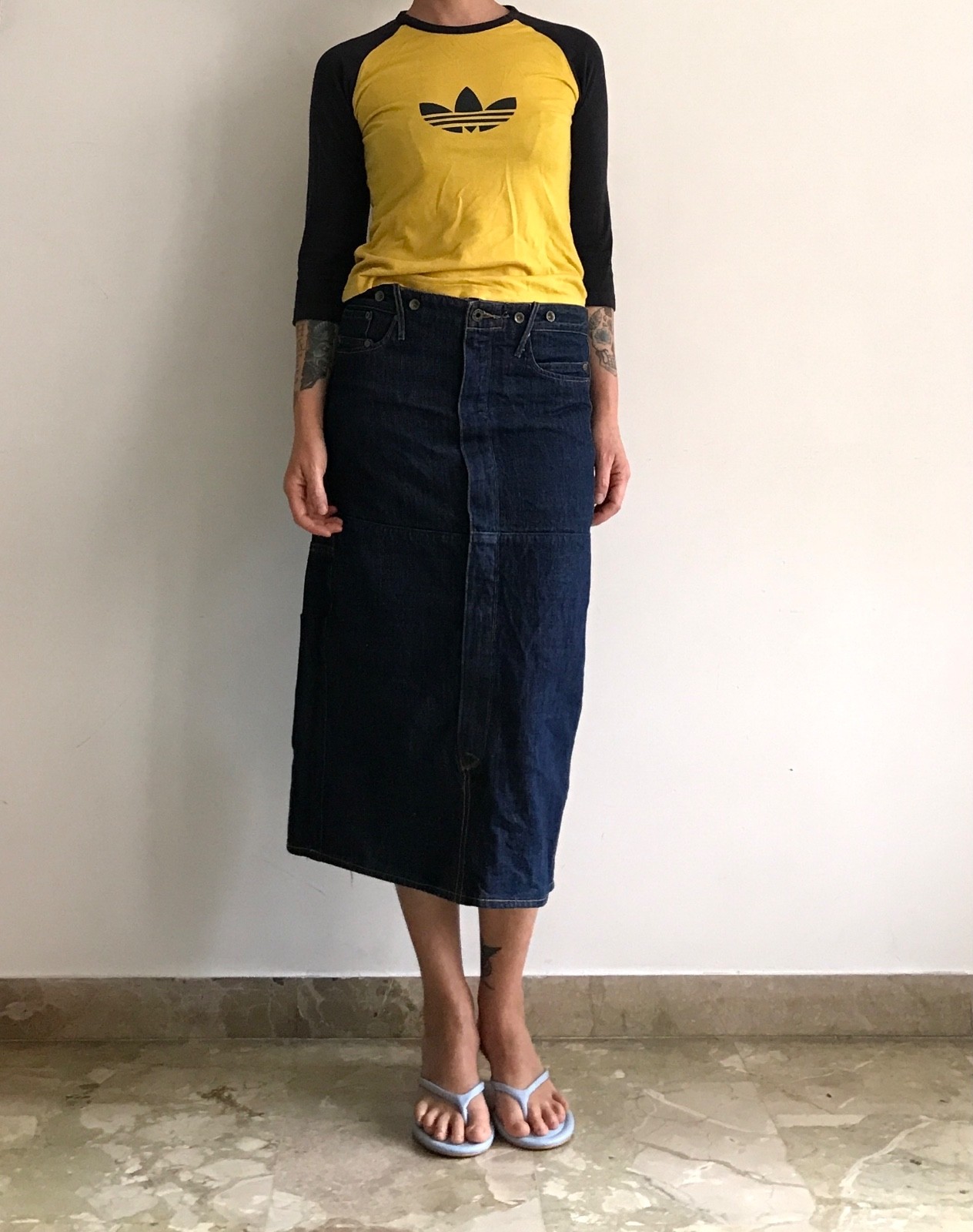 Lee Gold Label Vintage Archive Utility Workwear Skirt Gurkha Y2K Denim Skirt