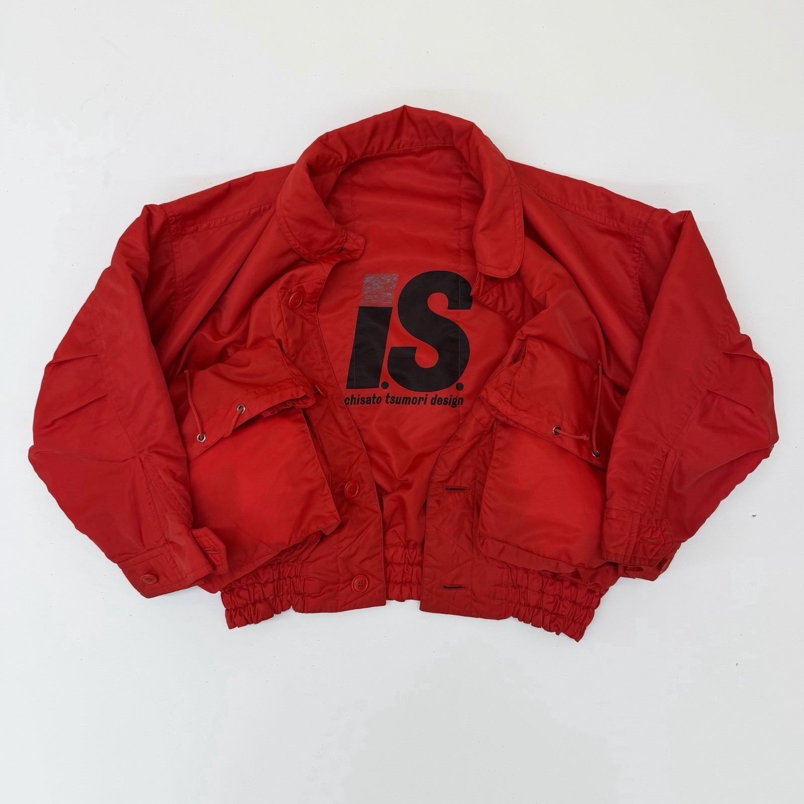 1980s Issey Miyake Sport IS Chisato Tsumori Bomber Jacket Reversible Red M