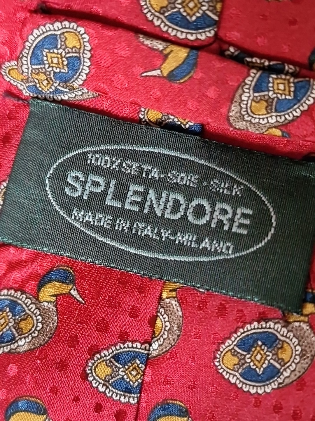 Tie Ties Splendore Milano Silk Silk Italy cm. 145×10 (115) ^