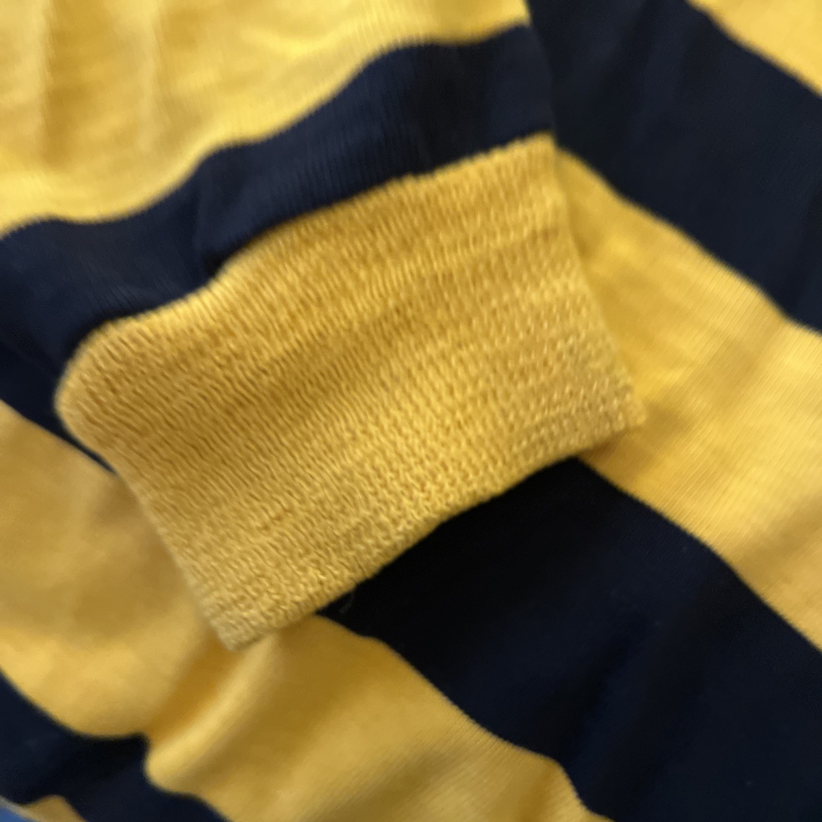 Vintage Halbro Rugby Imports Shirt Men’s 44in/112cm Navy and Gold. Authentic