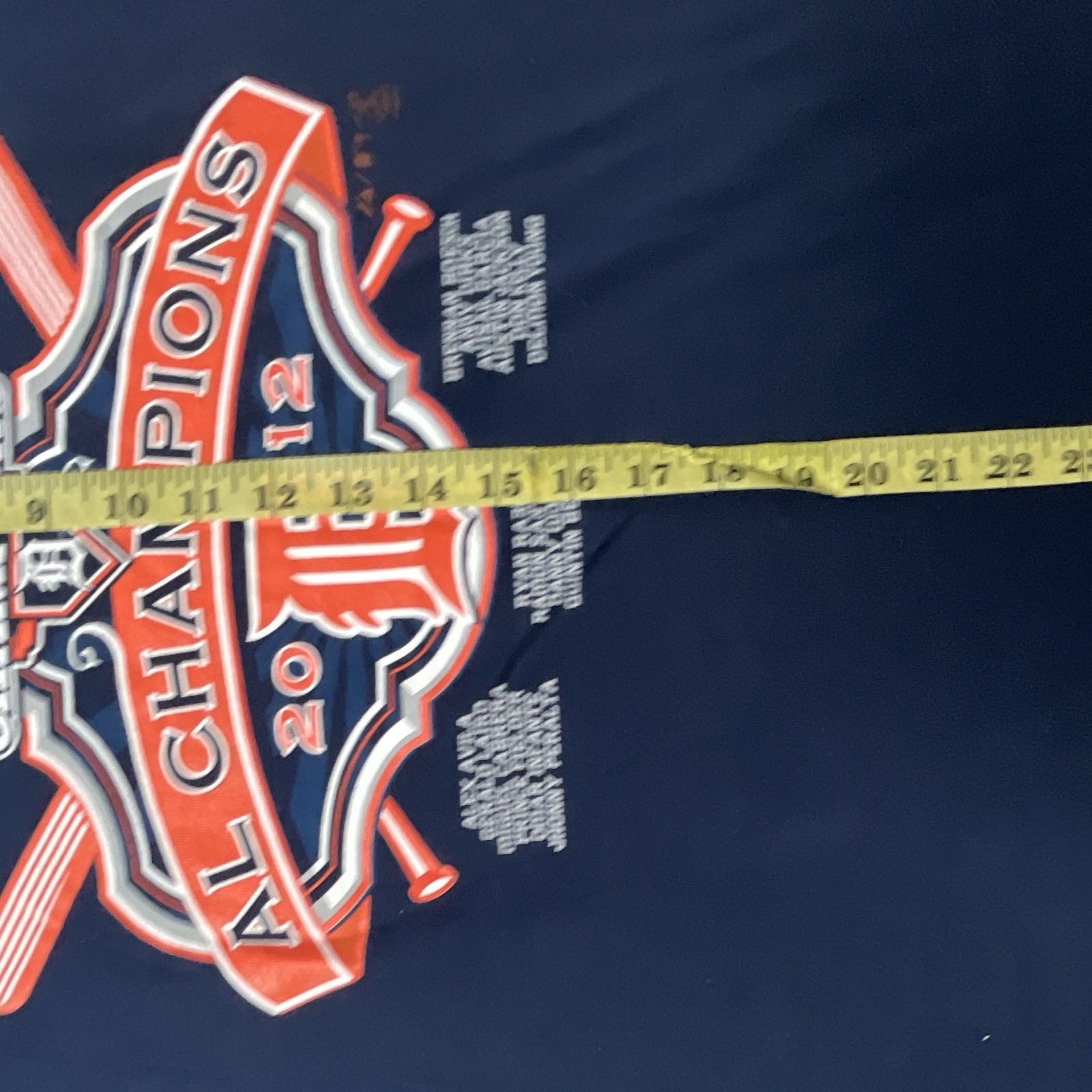 Astros Houston AL Champions 2012 Size Large Navy Blue majestic