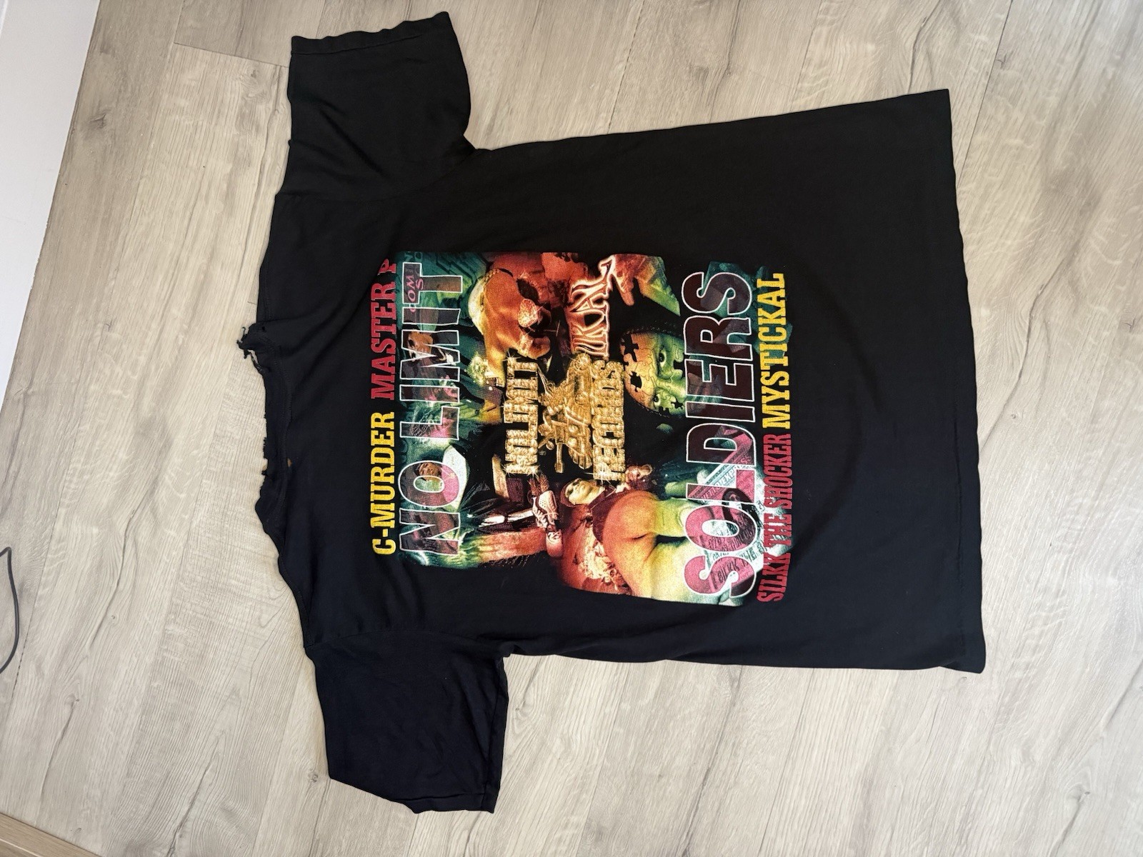 RARE No Limit Soldiers “Soldiers of Fortune” Master P Mystical Rap Tee Black XL