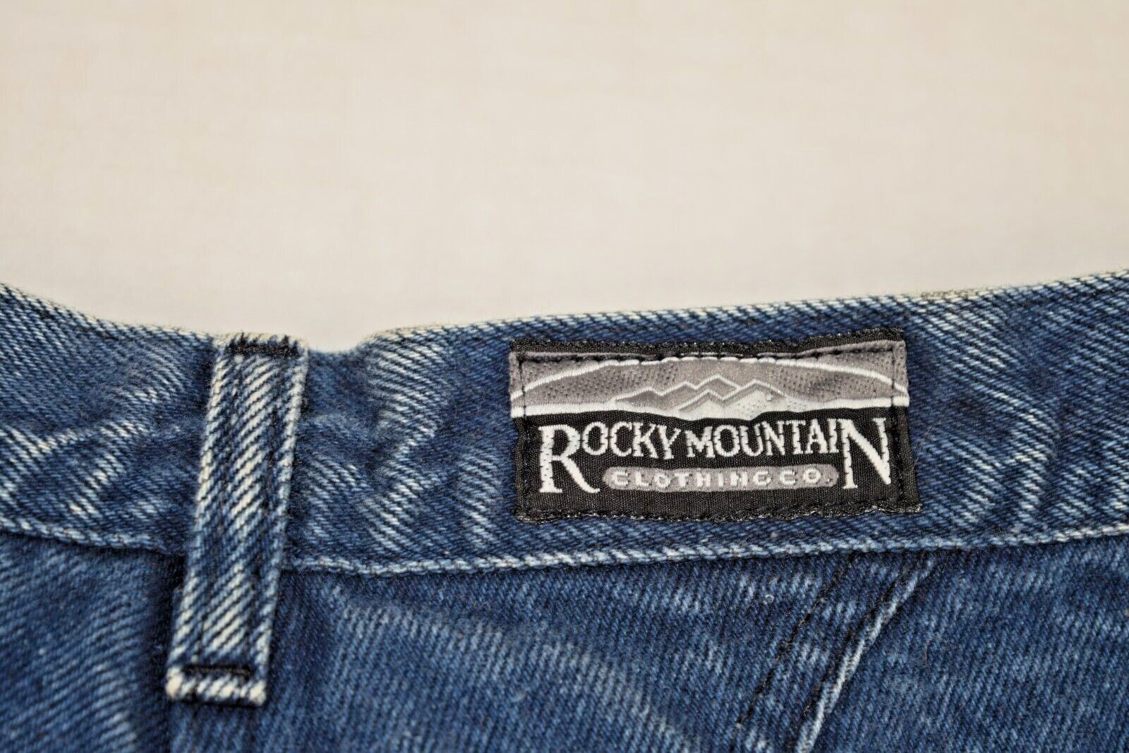 Vintage Rocky Mountain Riding Jeans Size 28 x 34 80s Blue High Waist Made USA