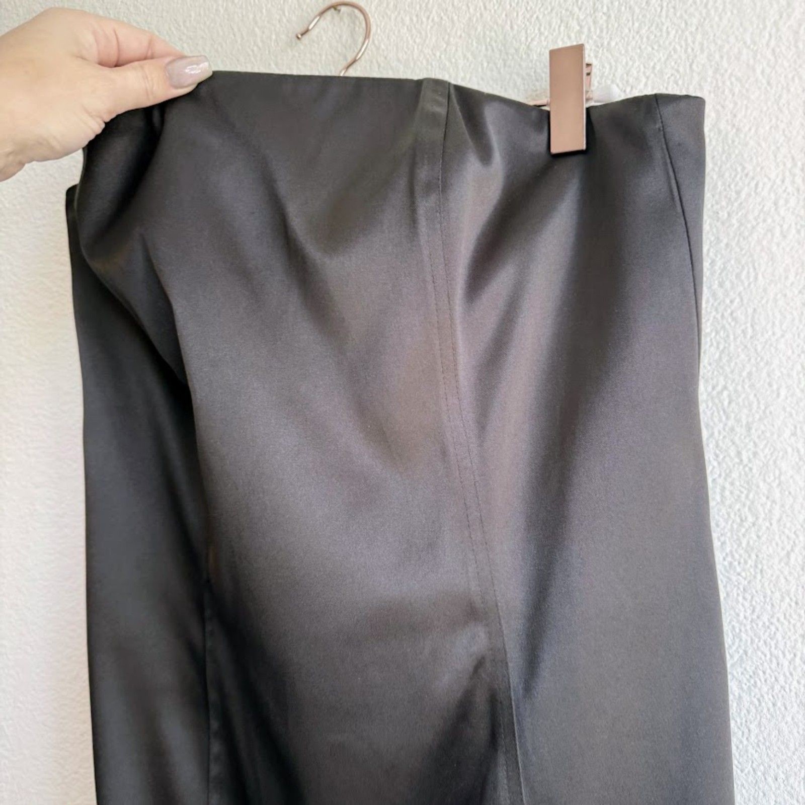 Vintage Y2K Betsey Johnson Collection Black Satin Mini Dress size 8