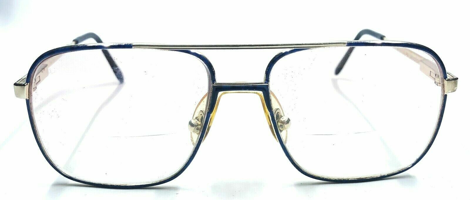 Marchon Aviator Eyeglass Frames Blue Enamel 52/15 Marcolin 125 mm #6032 Italy